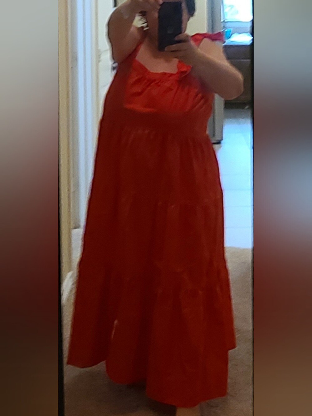 Vibrant Red Sleeveless Dress